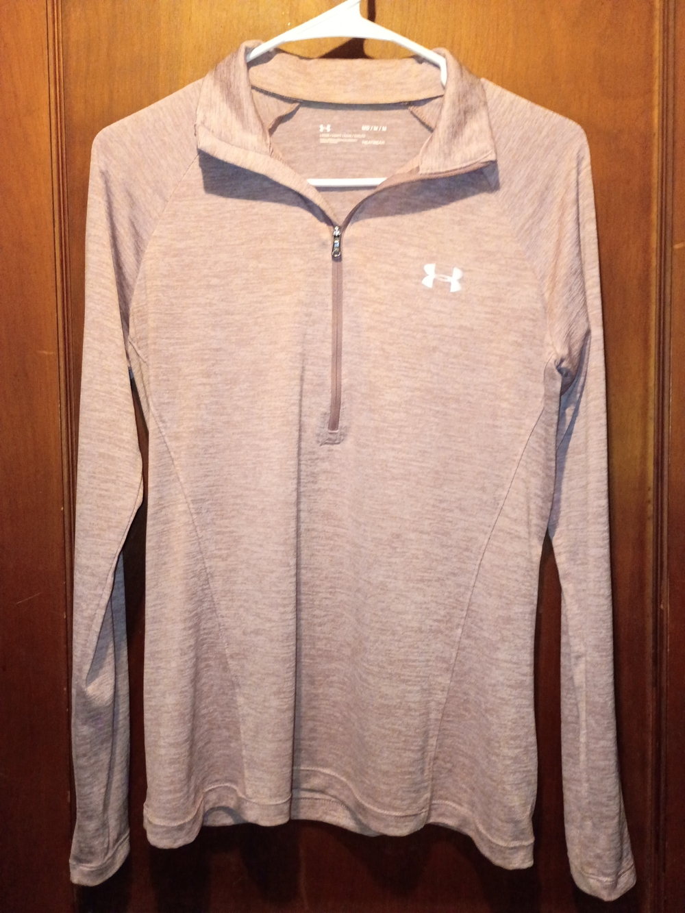 Under Armour Women’s 1/4 Zip Pullover in Taupe Heather